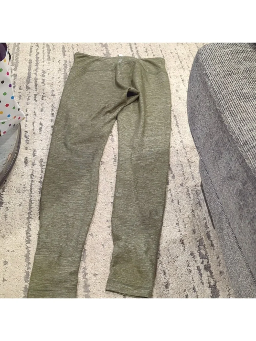 Lululemon Wunder Under Heathered Green leggings